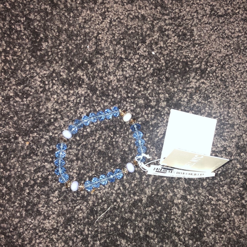 Lydell NYC blue beaded bracelet